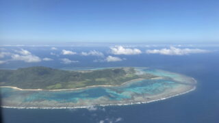 飛行機から見る石垣島の絶景